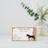 Tennessee Walking Horse Banner Profiel Visitekaartje (Staand voorkant)