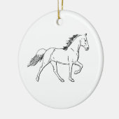 Tennessee Walking Horse Keramisch Ornament (Links)