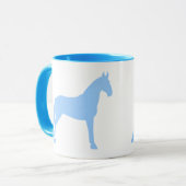 Tennessee Walking Horse (lichtblauw) Mok (Voorkant links)