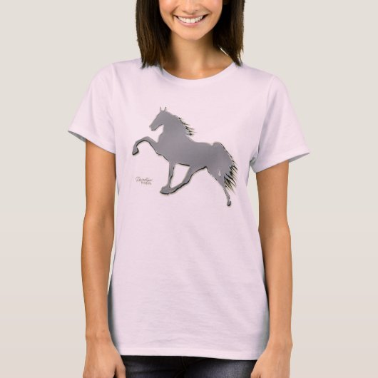 Tennessee Walking Horse Long Hoeve T T-shirt (Voorkant)