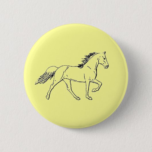 Tennessee Walking Horse Ronde Button 5,7 Cm (Voorkant)