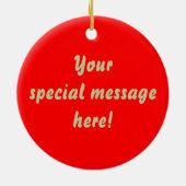 Tennessee Walking Horse Silhouette Vrolijk Kerstfe Keramisch Ornament (Achterkant)