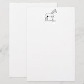 Tennessee Walking Horse - Standing Briefpapier (Voorkant / Achterkant)