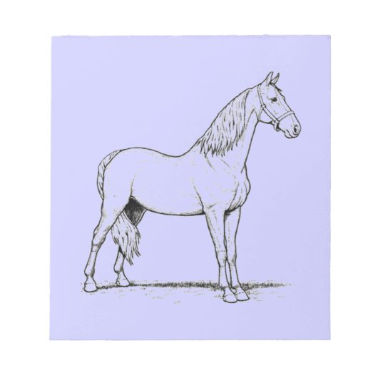 Tennessee Walking Horse - Standing Notitieblok (Voorkant)
