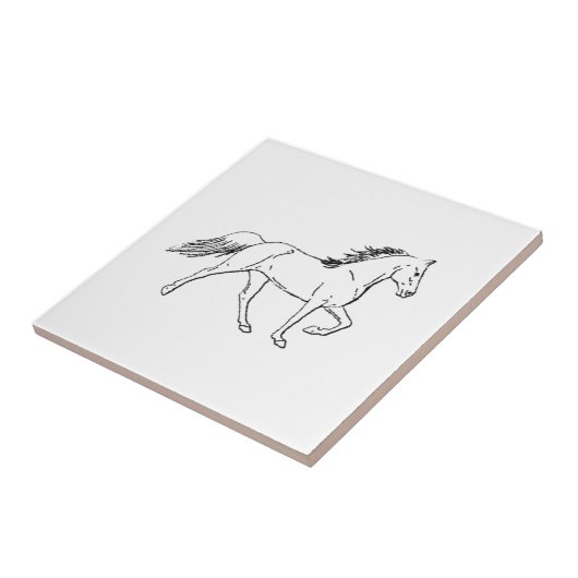 Tennessee Walking Horse Tegeltje (Zijkant)