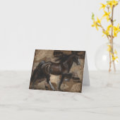 Tennessee Walking Horse Wenskaart Kaart (Gele Bloem)