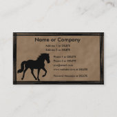 Tennessee Wandelpaard Silhouet Persoonlijk Visitekaartje (Voorkant)