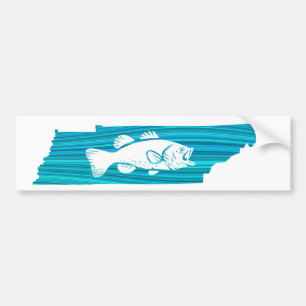 Tennessee Wave Vissen Bumpersticker