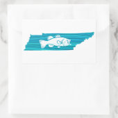 Tennessee Wave Vist Rechthoekige Sticker (Tas)