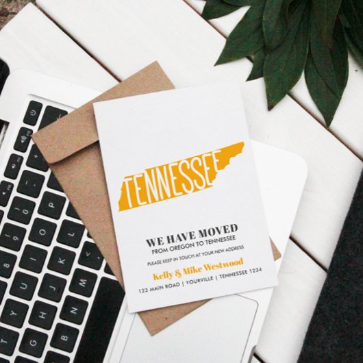 TENNESSEE We hebben het nieuwe adres Nieuw startpu Briefkaart