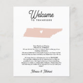 TENNESSEE Welkome Letter-reisroute ELKE KLEUR (Voorkant)