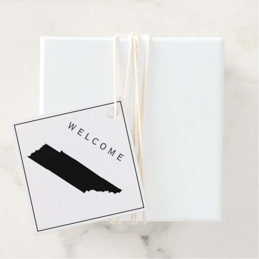 Tennessee welkomsttas cadeau Label bruiloft weeken (In situ)