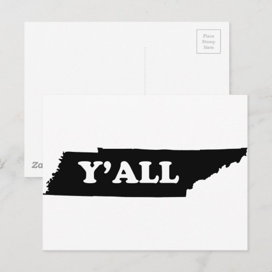 Tennessee Yall Briefkaart (Voorkant / Achterkant)