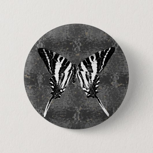 Tennessee Zebra Swallowtail Butterfly Ronde Button 5,7 Cm (Voorkant)