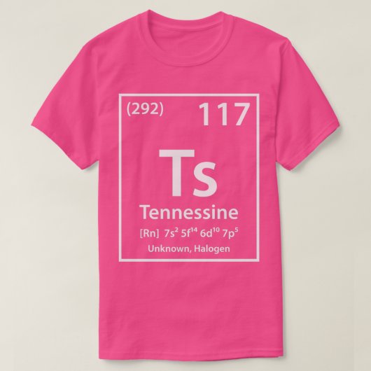 Tennessine Element T-shirt (Design voorkant)