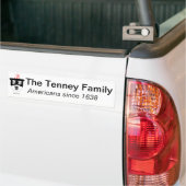 Tenney Familie Bumpersticker (Op Truck)