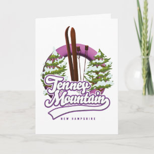 Tenney Mounnew hampshire ski logo Feestdagen Kaart