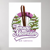 Tenney Mounnew hampshire ski logo Poster (Voorkant)