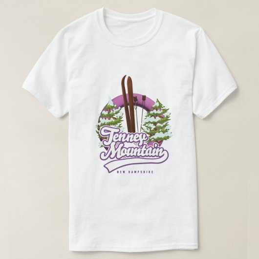 Tenney Mounnew hampshire ski logo T-shirt (Design voorkant)