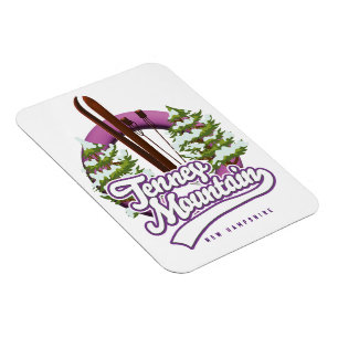 Tenney mountain New Hampshire ski logo ansichtkaar Magneet