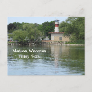 Tenney Park, Madison Wisconsin vuurtoren Briefkaart