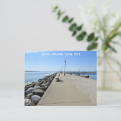 Tenney Park wandelpad in Madison, Wisconsin Briefkaart (Staand voorkant)