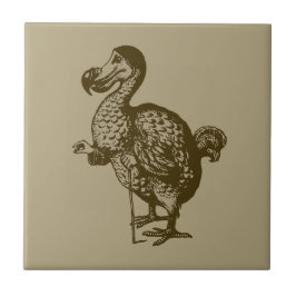 Tenniel's Dodo Small (4,25" x 4,25") keramische Te Tegeltje