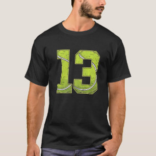 Tennis 13th Birthday Boy Girl Dertien 13 jaar oud T-shirt