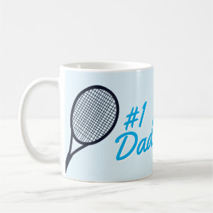 Tennis #1 Pap Vaderdag Blue Gift Koffiemok