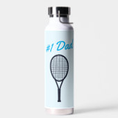 Tennis #1 Pap Vaderdag Blue Gift Waterfles (Links)