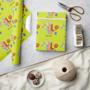 Tennis 1e verjaardag cadeaupapier