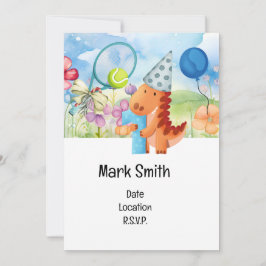 Tennis 1e verjaardag kaart