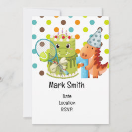 Tennis 1e verjaardag kaart