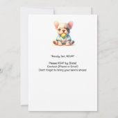 Tennis 1e verjaardag uitnodiging (Achterkant)