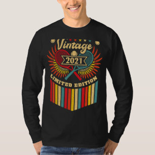 Tennis 1e Verjaardagsjongens Meisjes Vintage 2021 T-shirt