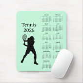 Tennis 2025 Kalender Mousepad Muismat (Met muis)