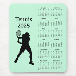 Tennis 2025 Kalender Mousepad Muismat
