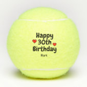 Tennis 30e verjaardag tennisballen (Voorkant)