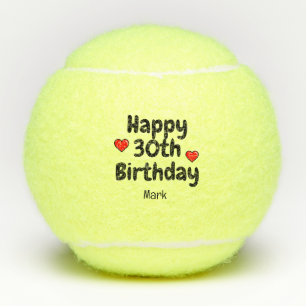 Tennis 30e verjaardag tennisballen