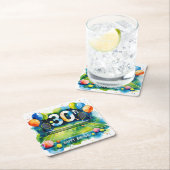 Tennis 30e verjaardag thema kartonnen onderzetters (Insitu)