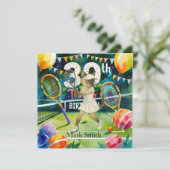 Tennis 30e verjaardag voor Siamese kattenliefhebbe Kaart (Staand voorkant)