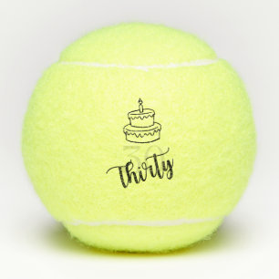 Tennis 30e verjaardag voor Tennis Player Tennisballen