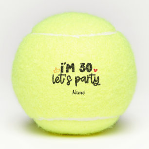 Tennis 30th Birthday Let Party for Player Tennisballen
