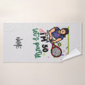 Tennis 30th Birthday voor speler Badhanddoek (Badhanddoek)