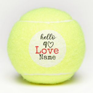 Tennis 40e verjaardag bal met liefde en naam
