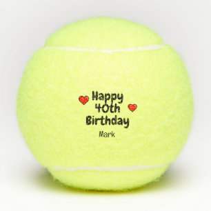Tennis 40e verjaardag tennisballen