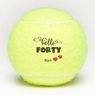 Tennis 40e verjaardag tennisballen