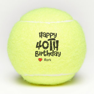 Tennis 40e verjaardag tennisballen