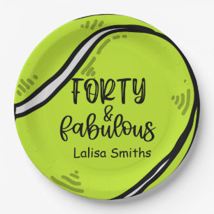 Tennis 40e verjaardagsfeestje op bord