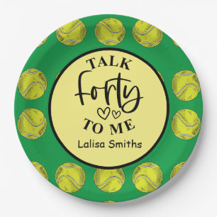 Tennis 40e verjaardagsfeestje op bord